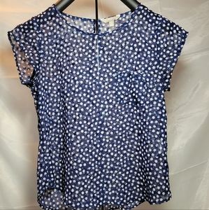 #1012 Banana Republic sheer sparkly shirt.